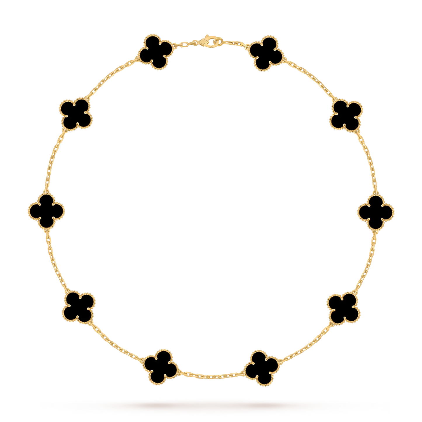 [Aetheris]KLASSISCHE GLÜCKS-KLEE-HALSKETTE MIT 10 MOTIVEN AUS DER GOLD-KOLLEKTION