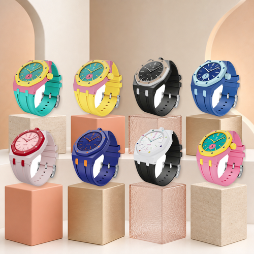 [Aetheris]Royal Oak Pop Exclusive Bioceramic Case & Silicone Strap Mix Color