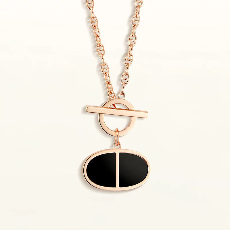 [Aetheris]CHAINE VERSO BLACK CERAMIC NECKLACE