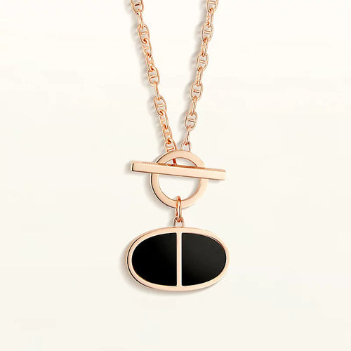 [Aetheris]CHAINE VERSO BLACK CERAMIC NECKLACE