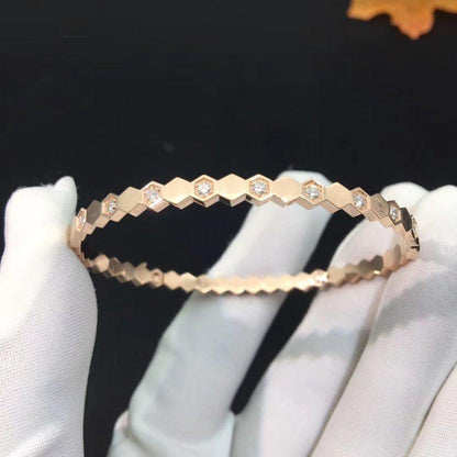 [Aetheris]BEE LOVE ROSE GOLD DIAMOND BRACELET