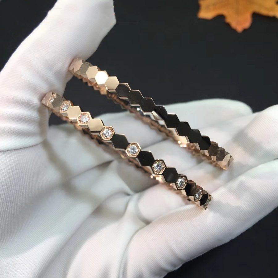 [Aetheris]BEE LOVE ROSE GOLD DIAMOND BRACELET
