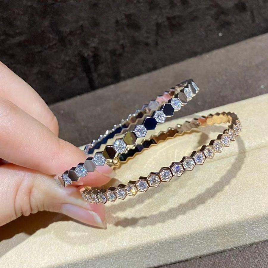 [Aetheris]BEE LOVE GOLD BRACELET FULL DIAMOND