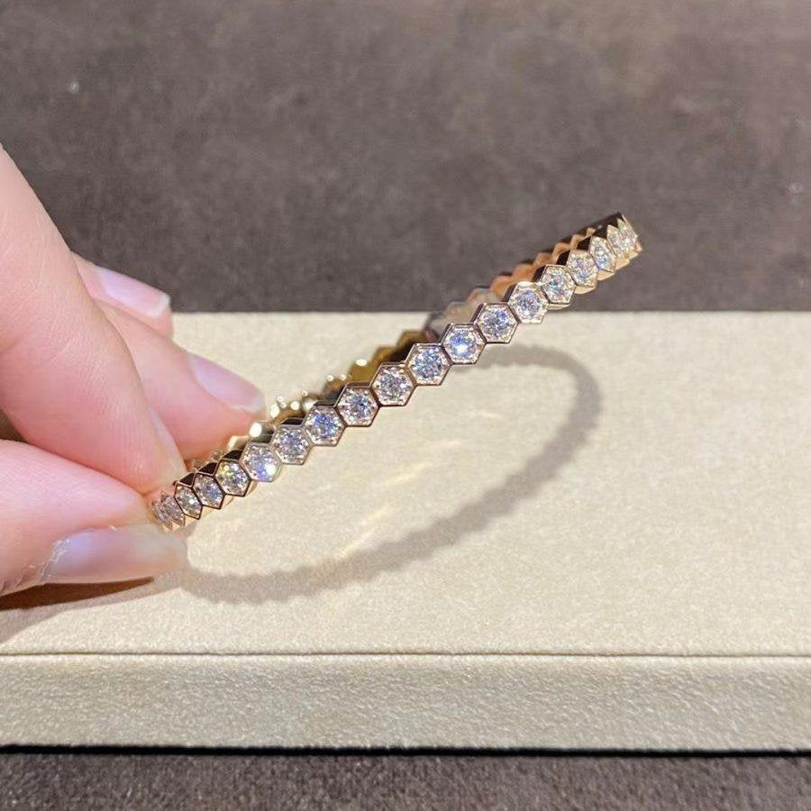 [Aetheris]BEE LOVE GOLD BRACELET FULL DIAMOND
