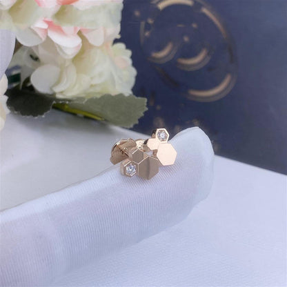 [Aetheris]BEE LOVE ROSE GOLD DIAMOND EARRINGS