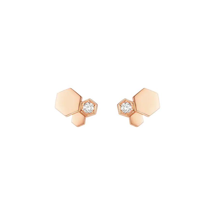 [Aetheris]BEE LOVE ROSE GOLD DIAMOND EARRINGS