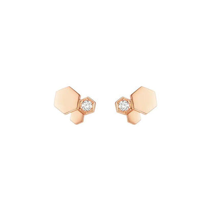 [Aetheris]BEE LOVE ROSE GOLD DIAMOND EARRINGS