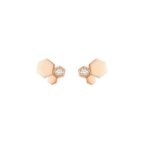[Aetheris]BEE LOVE ROSE GOLD DIAMOND EARRINGS