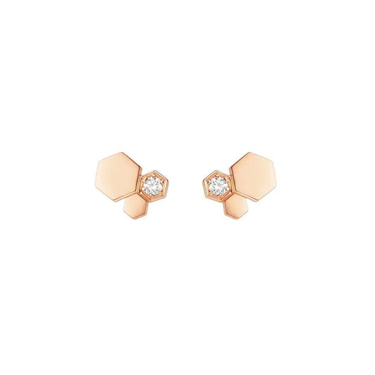 [Aetheris]BEE LOVE ROSE GOLD DIAMOND EARRINGS