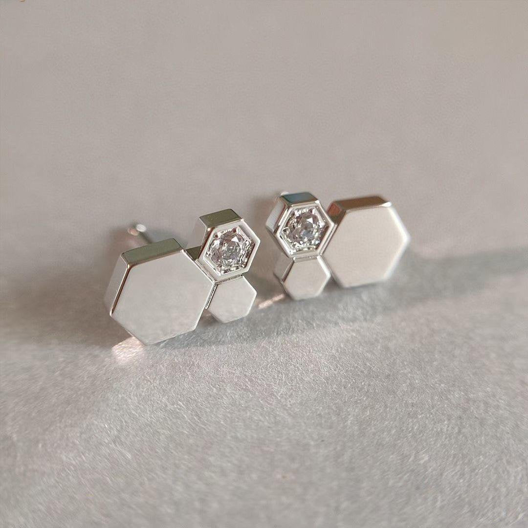 [Aetheris]BEE LOVE SILVER DIAMOND EARRINGS