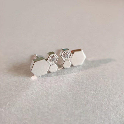 [Aetheris]BEE LOVE SILVER DIAMOND EARRINGS