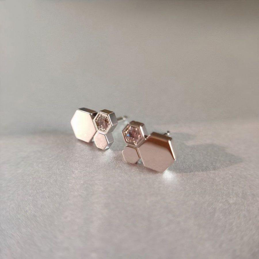 [Aetheris]BEE LOVE SILVER DIAMOND EARRINGS