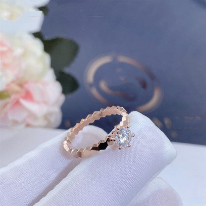 [Aetheris]BEE LOVE RING ROSE GOLD 1 DIAMOND