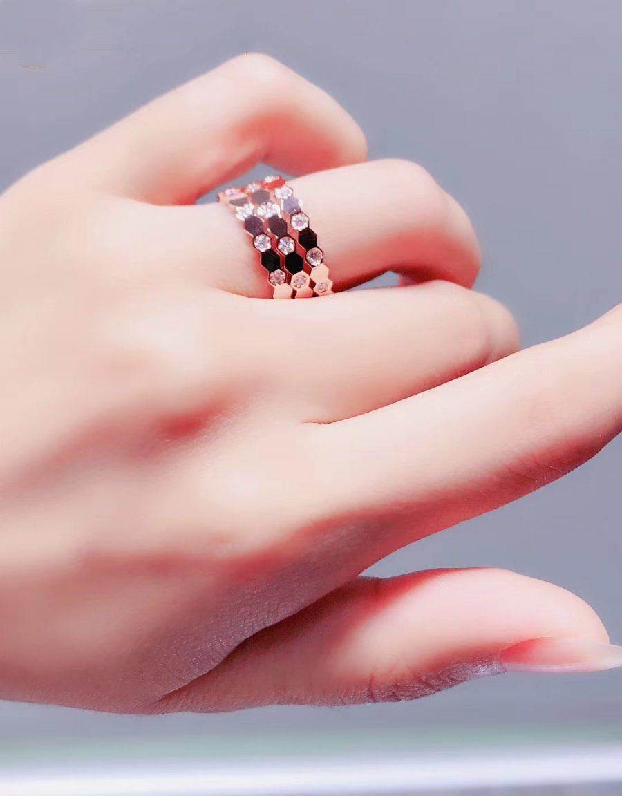 [Aetheris]BEE LOVE RING ROSE GOLD DIAMOND