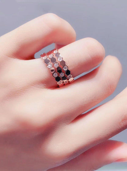 [Aetheris]BEE LOVE RING ROSE GOLD DIAMOND