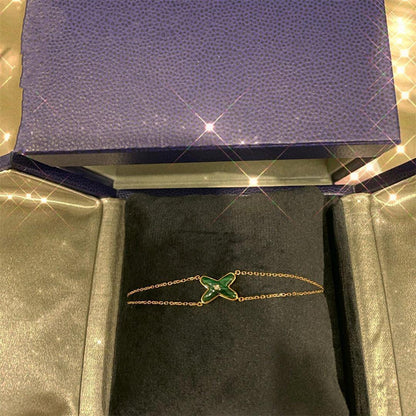 [Aetheris]JEUX BRACELET MALACHITE ROSE GOLD 1 DIAMOND