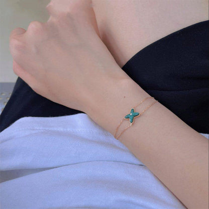 [Aetheris]JEUX BRACELET MALACHITE ROSE GOLD 1 DIAMOND