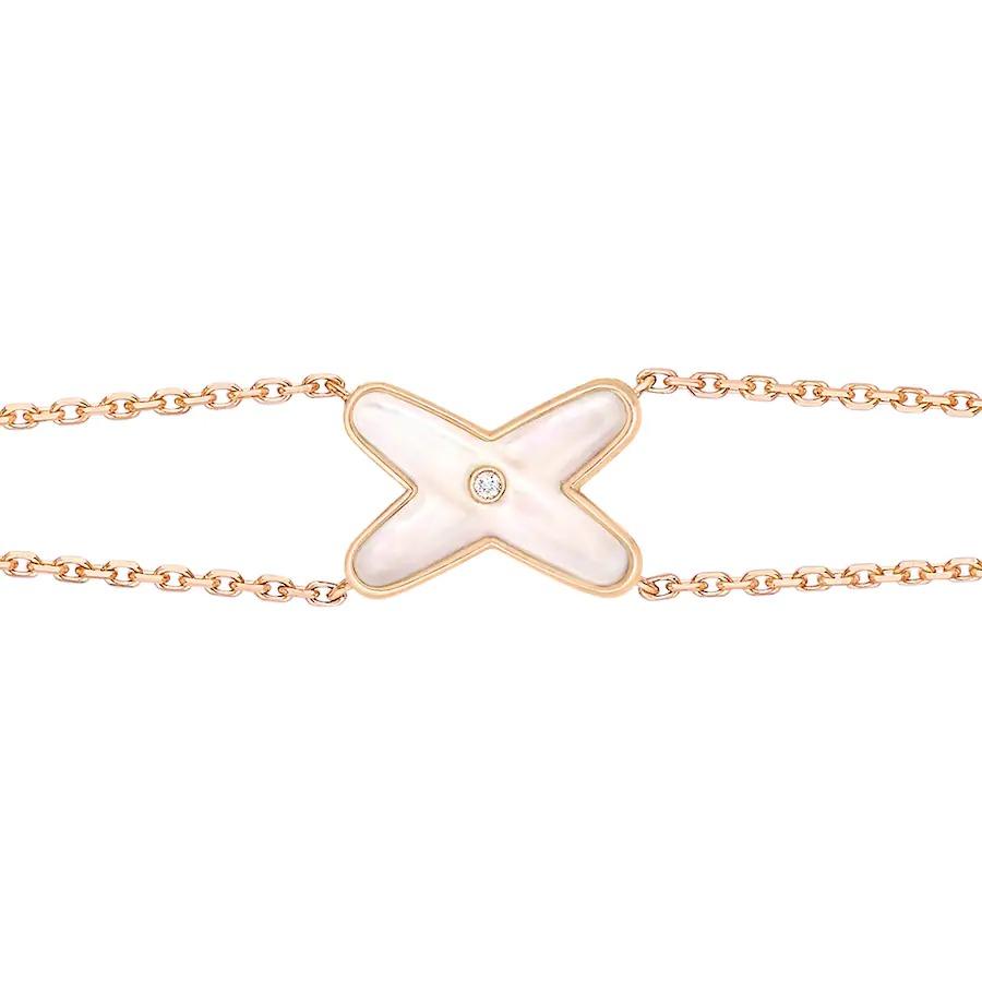 [Aetheris]JEUX BRACELET WHITE MOP ROSE GOLD 1 DIAMOND