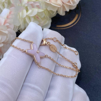 [Aetheris]JEUX BRACELET PINK MOP ROSE GOLD 1 DIAMOND