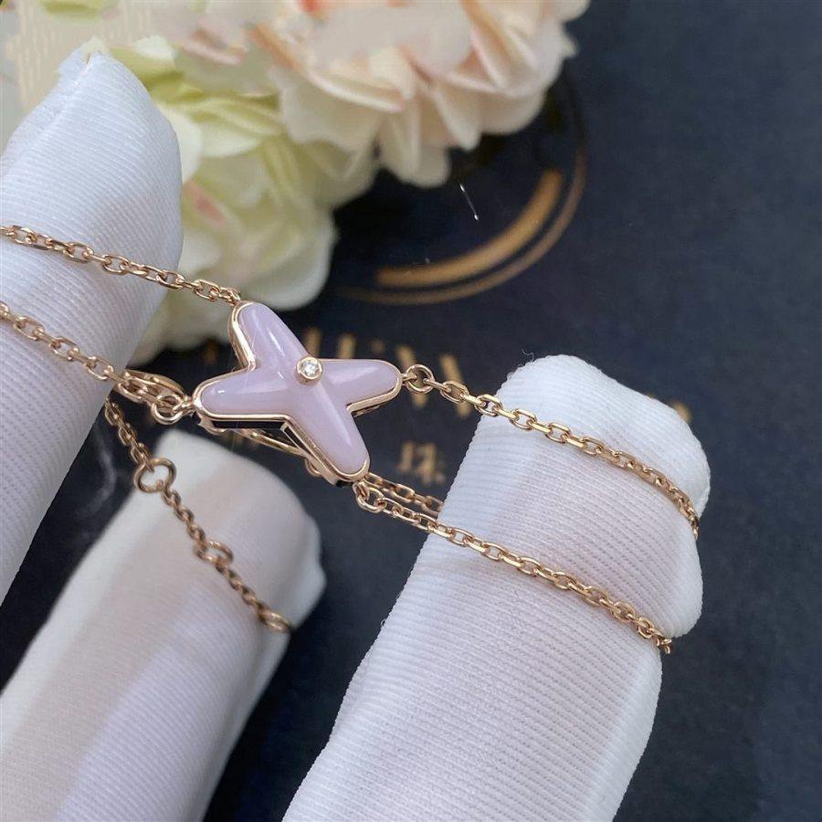 [Aetheris]JEUX BRACELET PINK MOP ROSE GOLD 1 DIAMOND