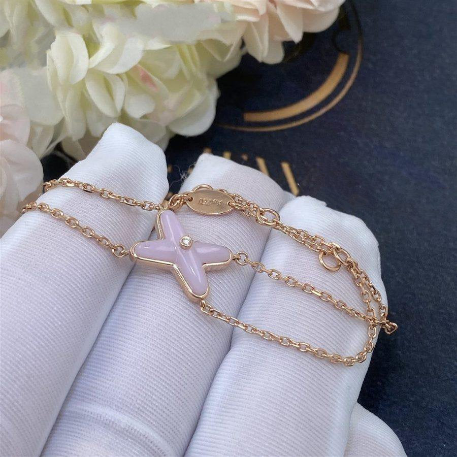 [Aetheris]JEUX BRACELET PINK MOP ROSE GOLD 1 DIAMOND