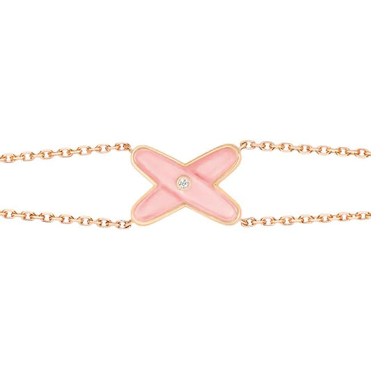 [Aetheris]JEUX BRACELET PINK MOP ROSE GOLD 1 DIAMOND