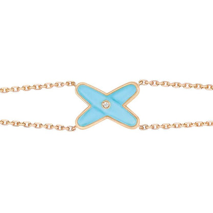 [Aetheris]JEUX BRACELET TURQUOISE ROSE GOLD 1 DIAMOND