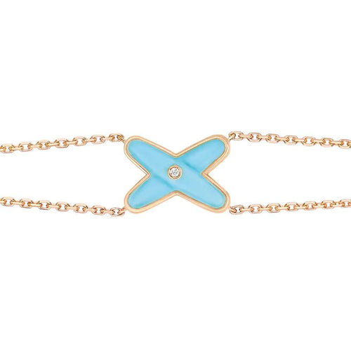 [Aetheris]JEUX BRACELET TURQUOISE ROSE GOLD 1 DIAMOND