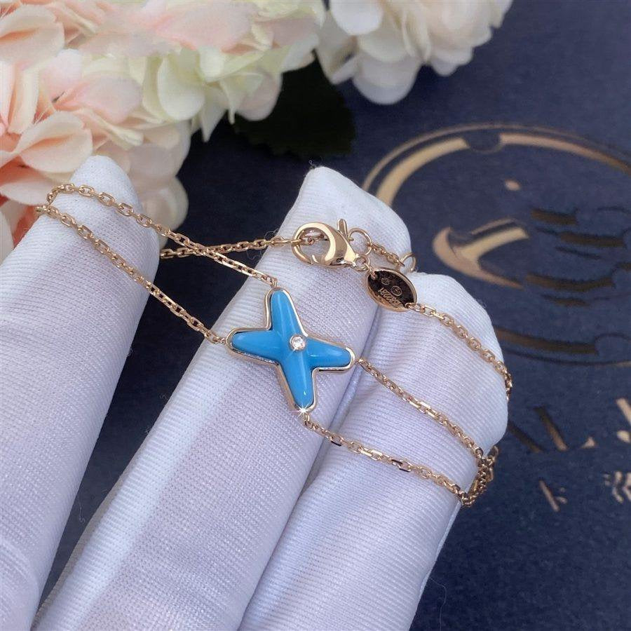 [Aetheris]JEUX BRACELET TURQUOISE ROSE GOLD 1 DIAMOND