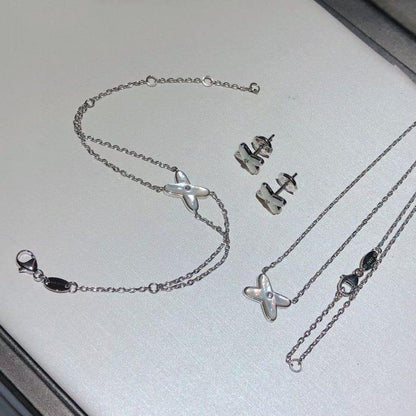 [Aetheris]JEUX BRACELET WHITE MOP SILVER 1 DIAMOND