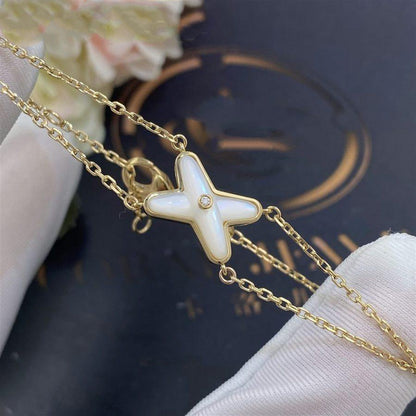 [Aetheris]JEUX BRACELET WHITE MOP GOLD 1 DIAMOND