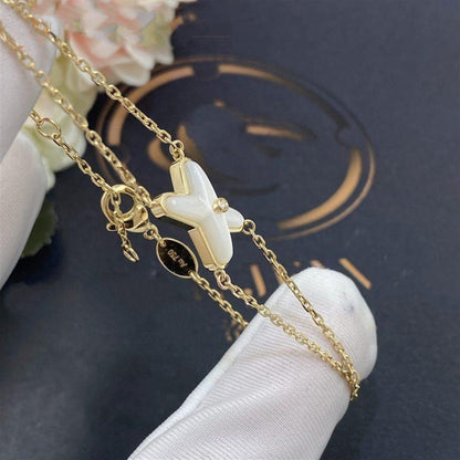 [Aetheris]JEUX BRACELET WHITE MOP GOLD 1 DIAMOND