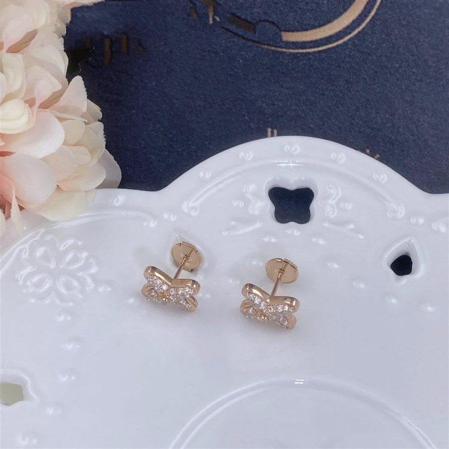 [Aetheris]JEUX DE ROSE GOLD DIAMOND EARRINGS