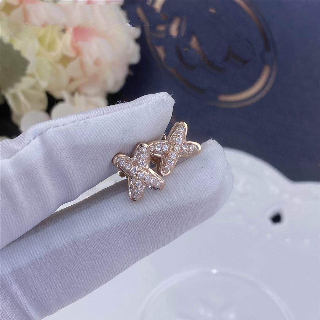 [Aetheris]JEUX DE ROSE GOLD DIAMOND EARRINGS