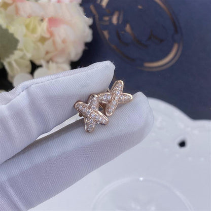 [Aetheris]JEUX DE ROSE GOLD DIAMOND EARRINGS