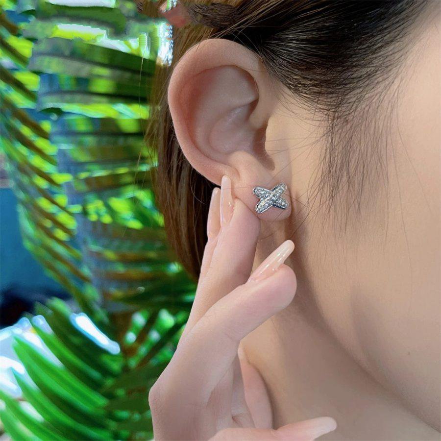 [Aetheris]JEUX DE SILVER DIAMOND EARRINGS