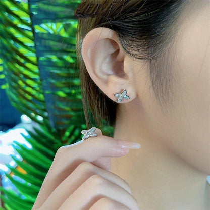 [Aetheris]JEUX DE SILVER DIAMOND EARRINGS