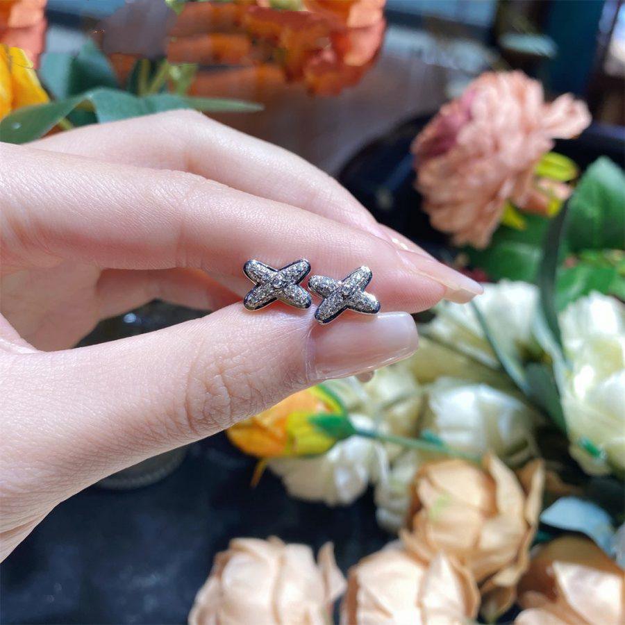 [Aetheris]JEUX DE SILVER DIAMOND EARRINGS