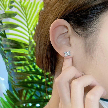[Aetheris]JEUX DE SILVER DIAMOND EARRINGS
