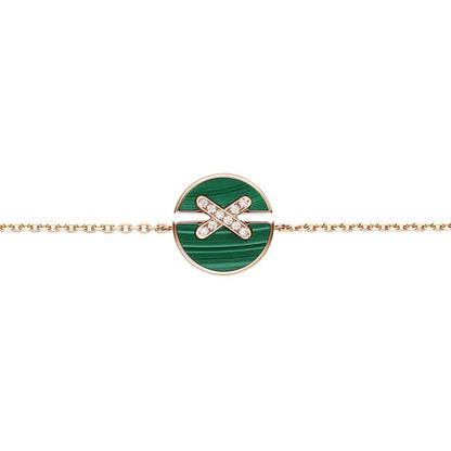 [Aetheris]JEUX DE BRACELET MALACHITE ROSE GOLD DIAMONDS