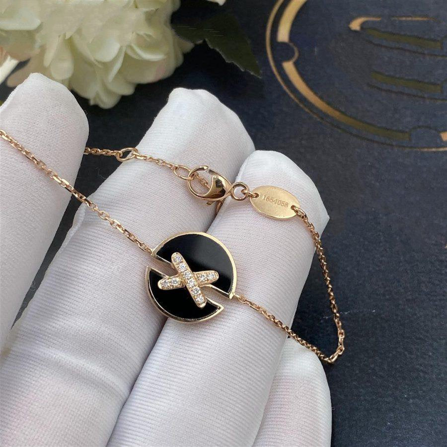 [Aetheris]JEUX DE BRACELET ONYX ROSE GOLD DIAMOND