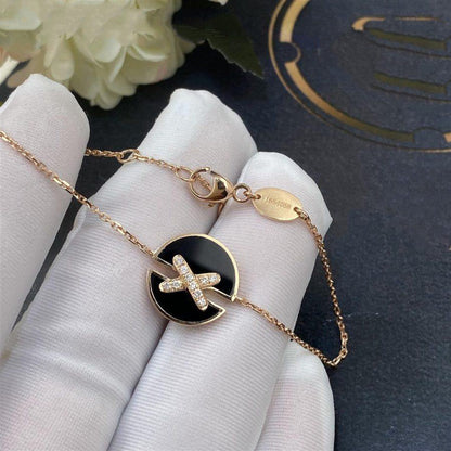[Aetheris]JEUX DE BRACELET ONYX ROSE GOLD DIAMOND