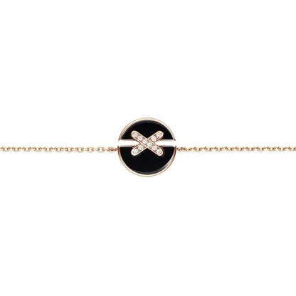 [Aetheris]JEUX DE BRACELET ONYX ROSE GOLD DIAMOND