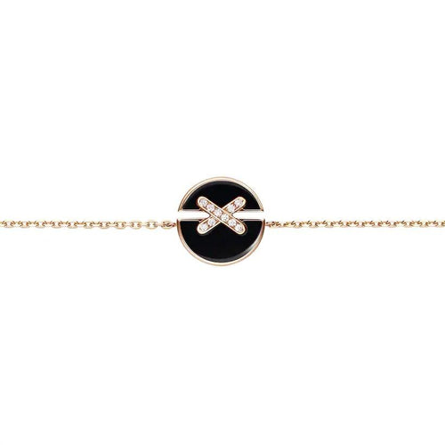 [Aetheris]JEUX DE BRACELET ONYX ROSE GOLD DIAMOND