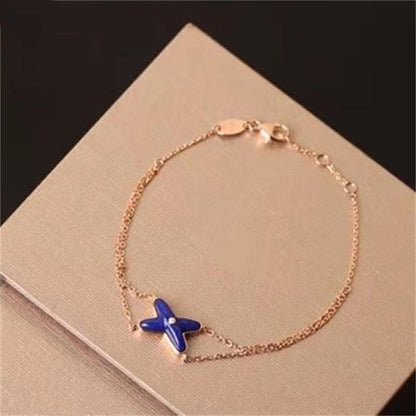 [Aetheris]Hollow Design Four-Leaf Clover Flower Shape Ring