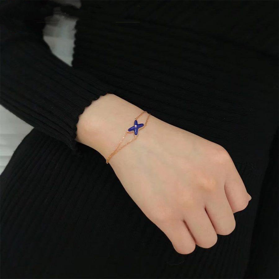 [Aetheris]Hollow Design Four-Leaf Clover Flower Shape Ring
