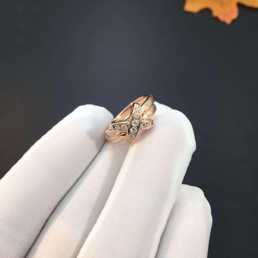 [Aetheris]ROSE GOLD DIAMOND RING SET