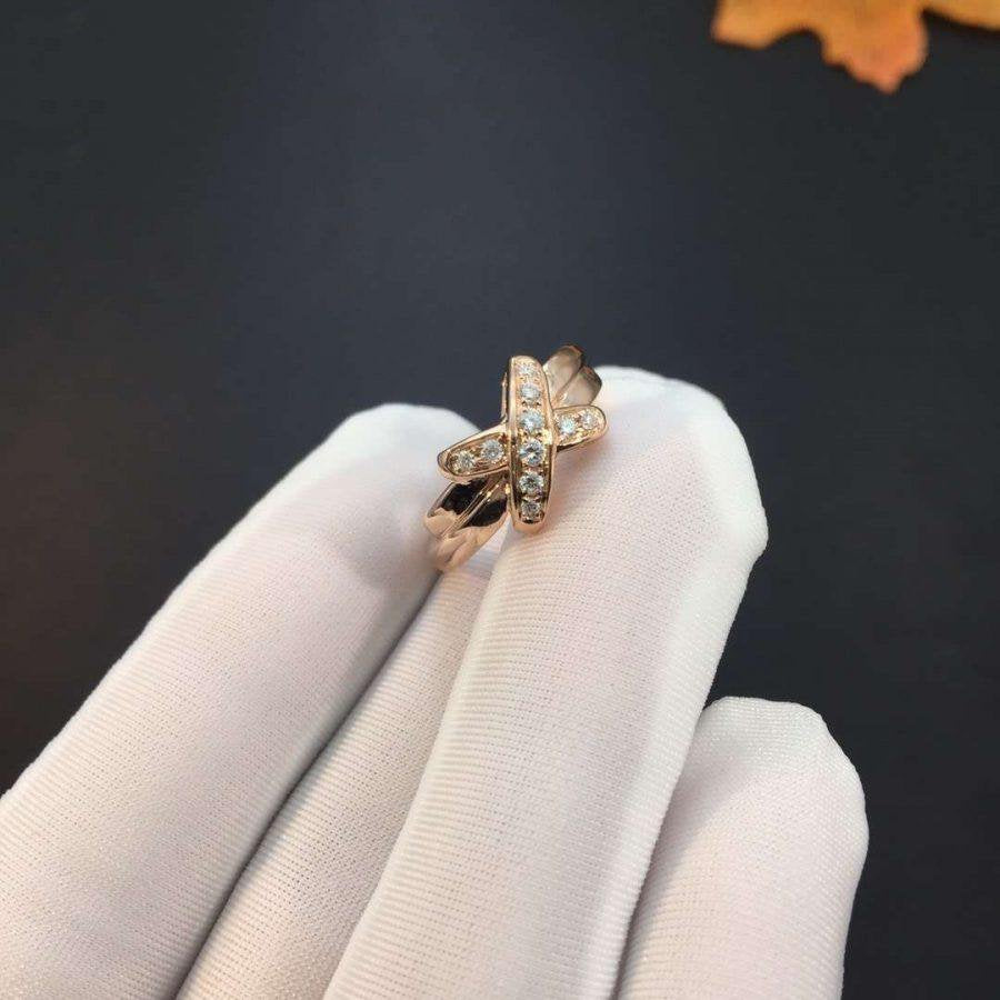 [Aetheris]ROSE GOLD DIAMOND RING SET