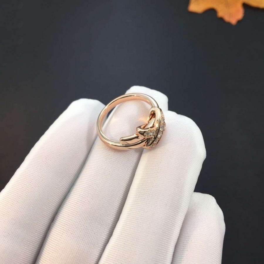 [Aetheris]ROSE GOLD DIAMOND RING SET