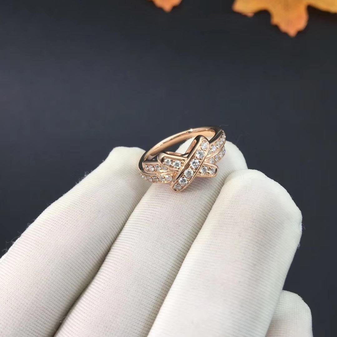 [Aetheris]RING-SET AUS ROSÉGOLD MIT DIAMANTEN